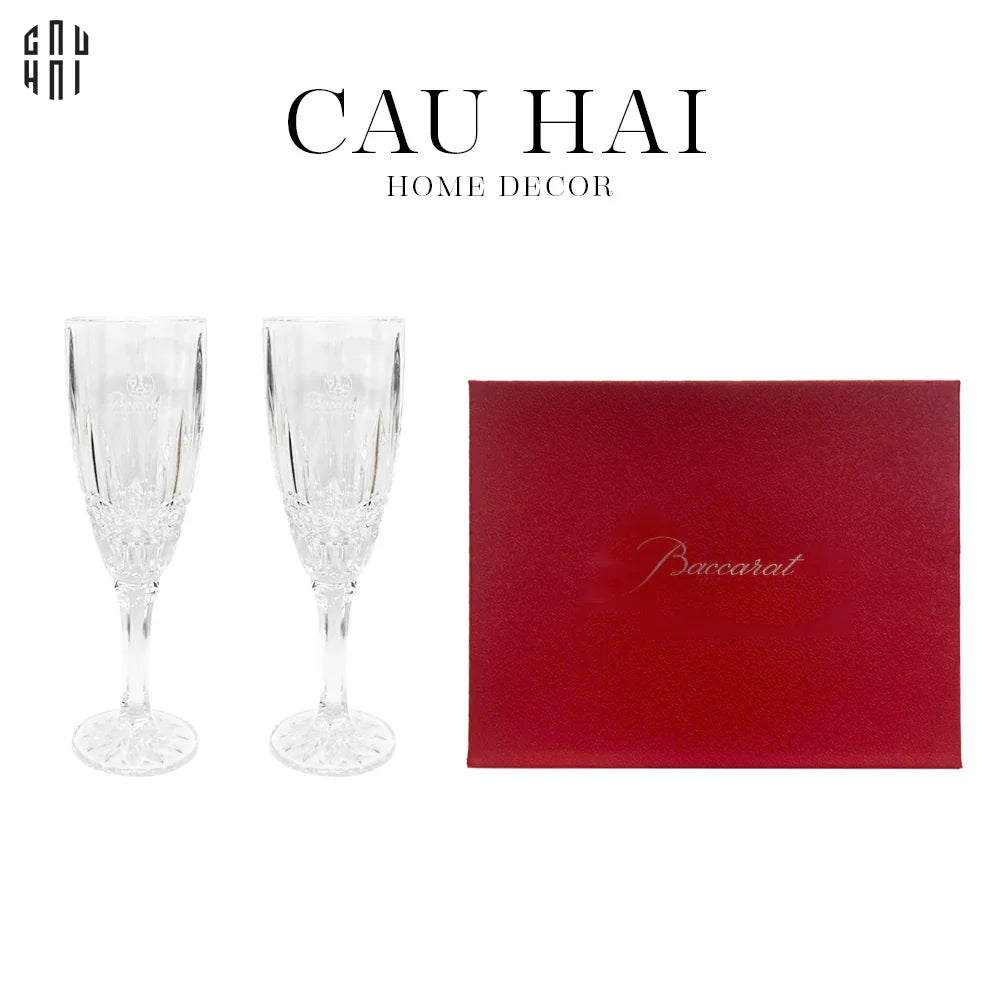 SET 2 LY CHAMPAGNE CRYSTAL BCR - FULL BOX SS25-CẬU HAI HOME DECOR