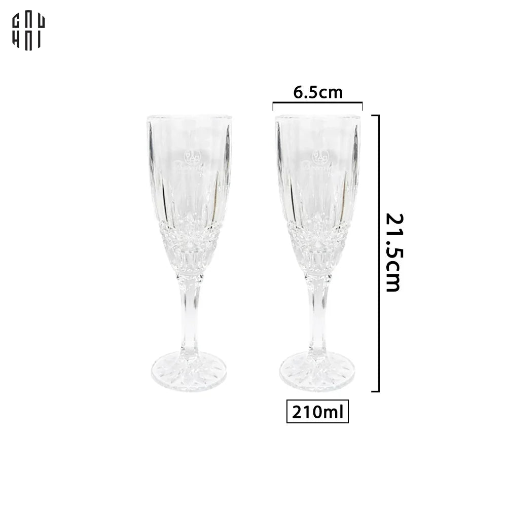 SET 2 LY CHAMPAGNE CRYSTAL BCR - FULL BOX SS25-CẬU HAI HOME DECOR