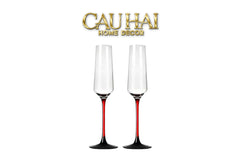 Set 2 Ly Champane Flute Sparkle Sparkling Glasses 240ml 4.2x26x7.1-CẬU HAI HOME DECOR