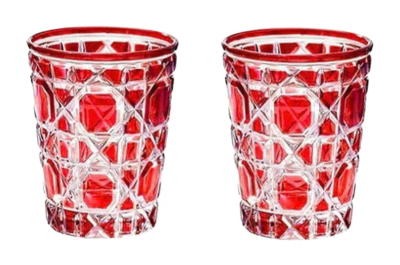 Set 2 Ly Cocktail Thuỷ Tinh D.O - Ruby Red 310Ml