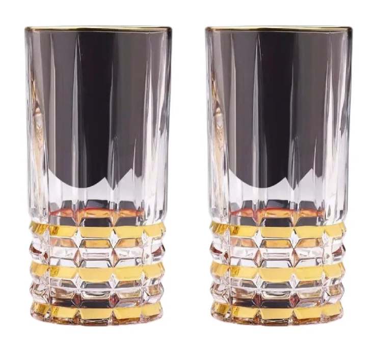 Set 2 Ly Cocktail Thuỷ Tinh Highball D'Or Glorious - 380Ml 7.3x15-LY THỦY TINH-Đối tác tại Trung Quốc theo từng đơn đặt hàng-CẬU HAI HOME DECOR