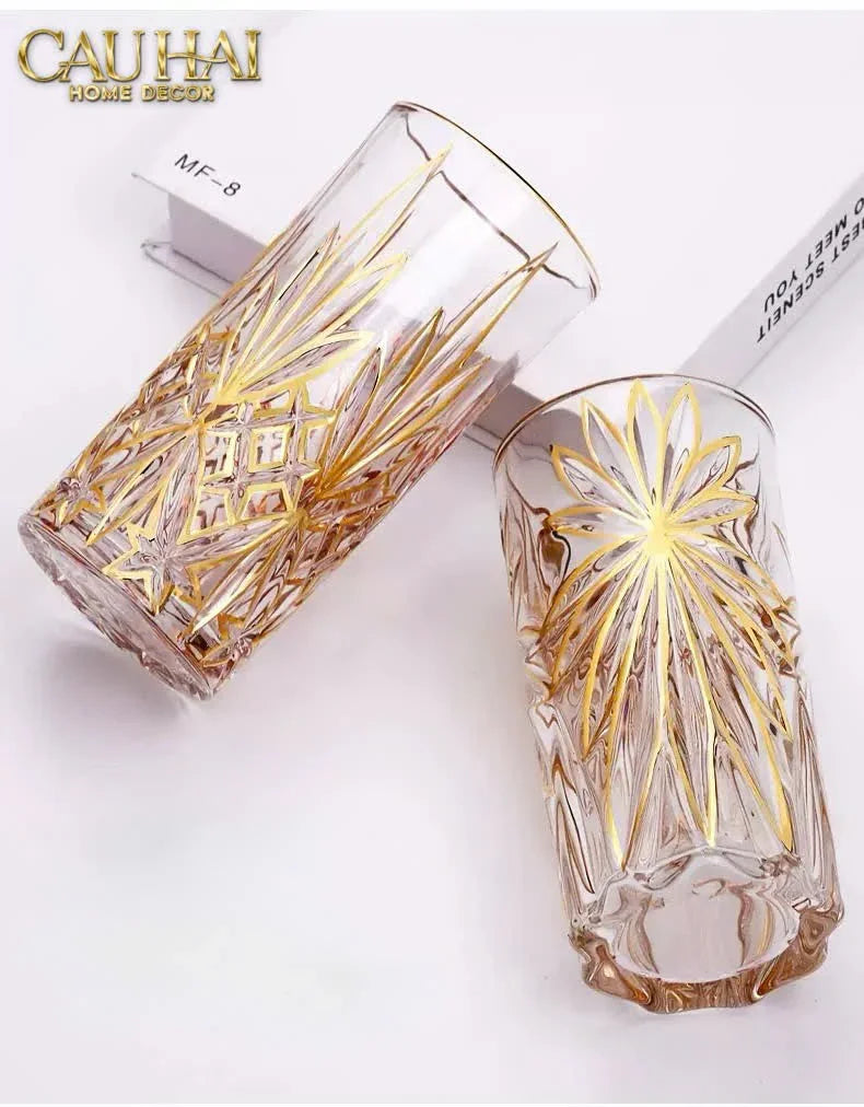 Set 2 Ly Cocktail Thuỷ Tinh Highball Starlight Facetté - 380Ml 7.3x15-LY THỦY TINH-CẬU HAI HOME DECOR
