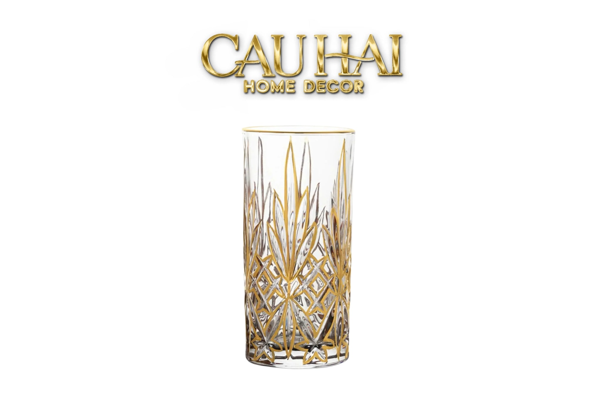 Set 2 Ly Cocktail Thuỷ Tinh Highball Starlight Facetté - 380Ml 7.3x15-CẬU HAI HOME DECOR