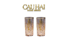 Set 2 Ly Cocktail Thuỷ Tinh Highball Starlight Facetté - 380Ml 7.3x15-CẬU HAI HOME DECOR