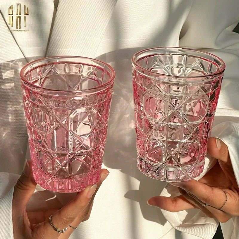 Set 2 Ly Cocktails Thuỷ Tinh D.O Full Box - Quartz Rosé 310Ml-CẬU HAI HOME DECOR