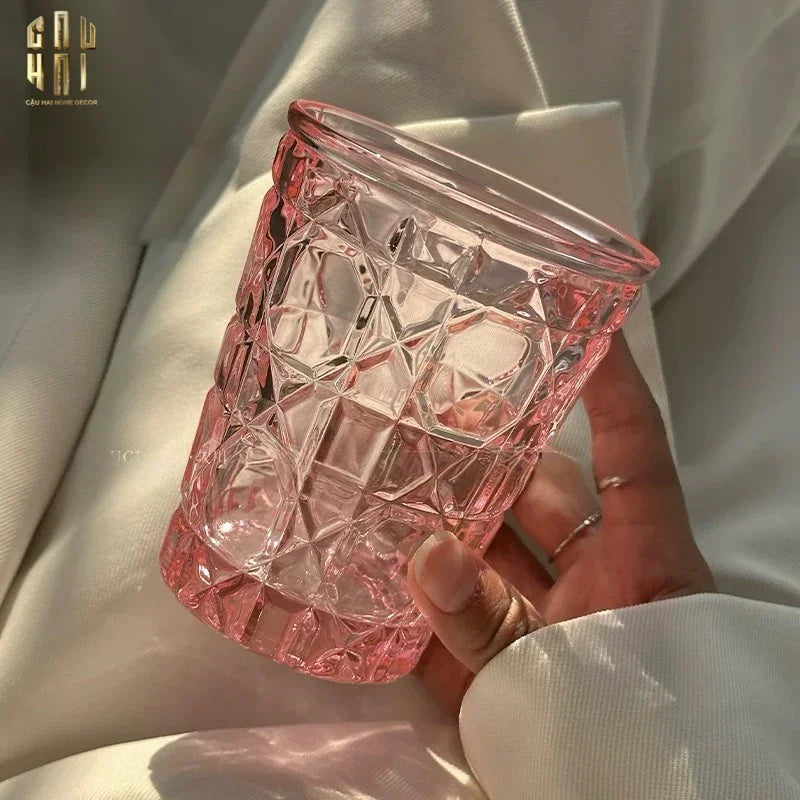 Set 2 Ly Cocktails Thuỷ Tinh D.O Full Box - Quartz Rosé 310Ml-CẬU HAI HOME DECOR