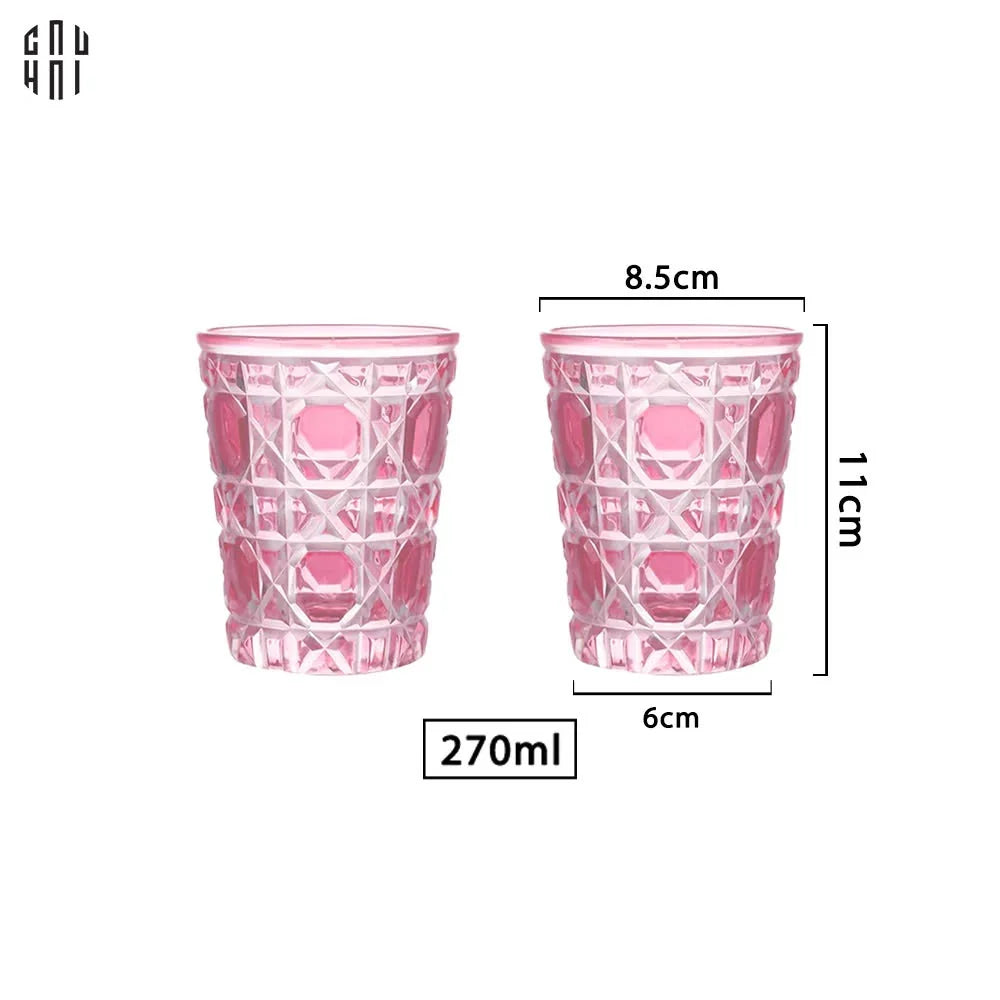 Set 2 Ly Cocktails Thuỷ Tinh D.O Full Box - Quartz Rosé 310Ml-CẬU HAI HOME DECOR