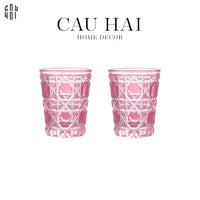 Set 2 Ly Cocktails Thuỷ Tinh D.O Full Box - Quartz Rosé 310Ml-CẬU HAI HOME DECOR