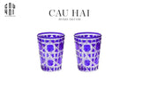 SET 2 LY D.O - AMETHYST COBALT 310ML-CẬU HAI HOME DECOR