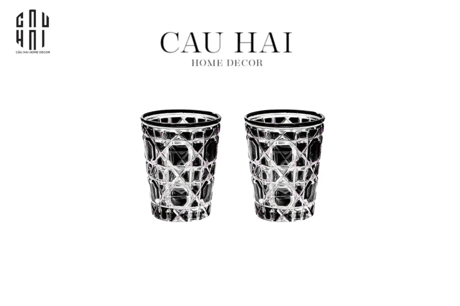SET 2 LY D.O - ÉCLAT NOIR 310ML-CẬU HAI HOME DECOR