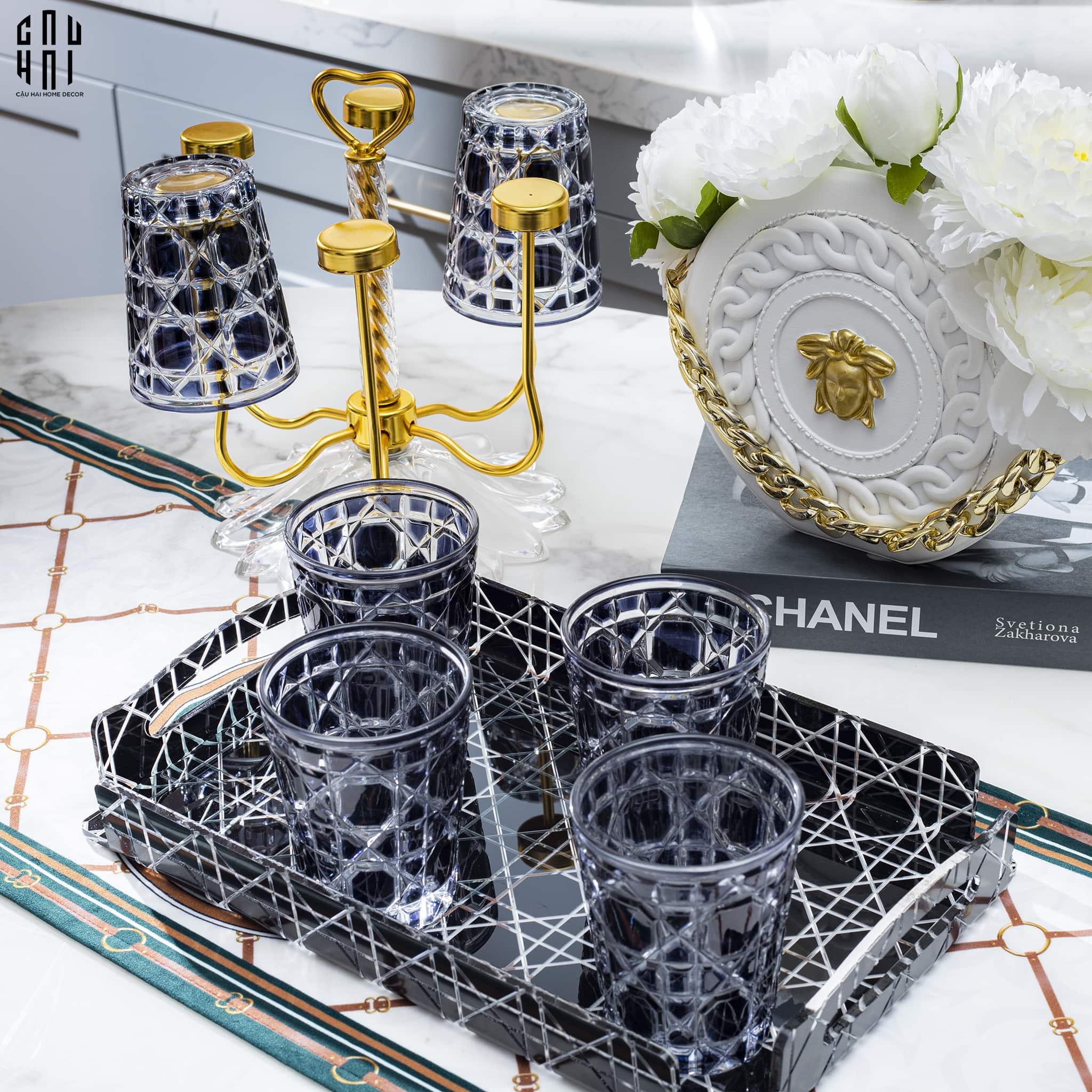 SET 2 LY D.O - ÉCLAT NOIR 310ML-CẬU HAI HOME DECOR