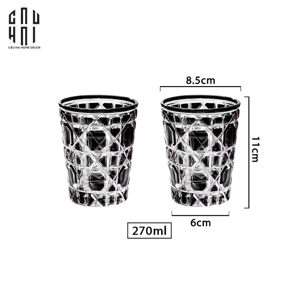 SET 2 LY D.O - ÉCLAT NOIR 310ML-CẬU HAI HOME DECOR