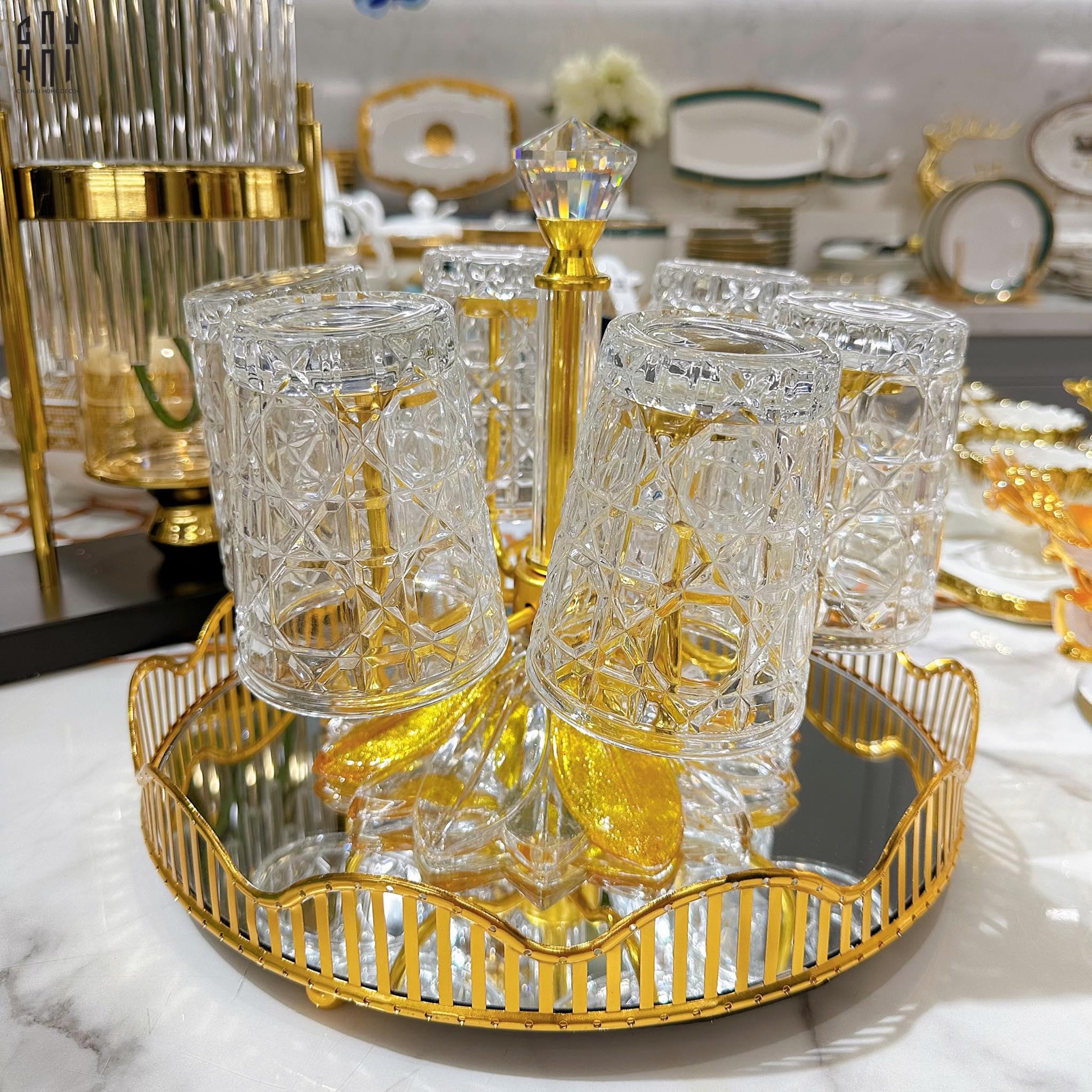 SET 2 LY D.O - PURE CRYSTAL 310ML-CẬU HAI HOME DECOR