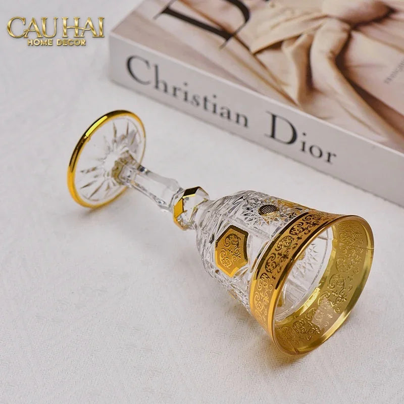 Set 2 Ly Imperial Aureate Byzantine - Lumière D'Or Cristalleries Goblet-LY THỦY TINH-Đối tác tại Trung Quốc theo từng đơn đặt hàng-CẬU HAI HOME DECOR