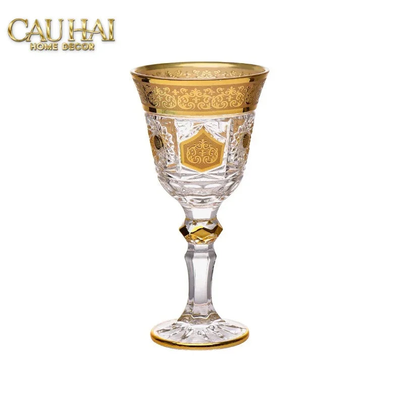 Set 2 Ly Imperial Aureate Byzantine - Lumière D'Or Cristalleries Goblet-LY THỦY TINH-Đối tác tại Trung Quốc theo từng đơn đặt hàng-CẬU HAI HOME DECOR