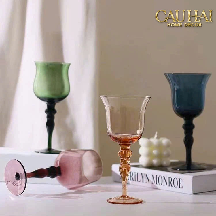 Set 2 Ly Oceania Alantian 320Ml Vino Rosso Glasses - CẬU HAI HOME DECOR