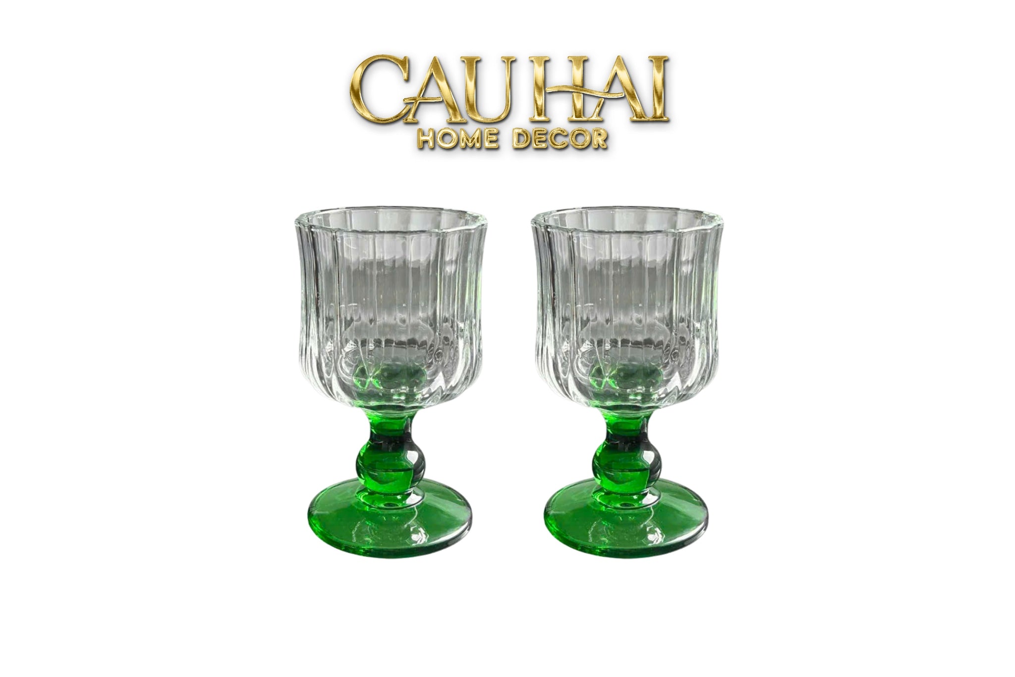 Set 2 Ly Parisienne Charm Bistro Glasses 200Ml - CẬU HAI HOME DECOR