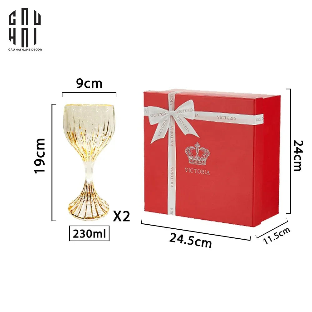 SET 2 LY PHA LÊ BCR VICTORIA FULL BOX-CẬU HAI HOME DECOR
