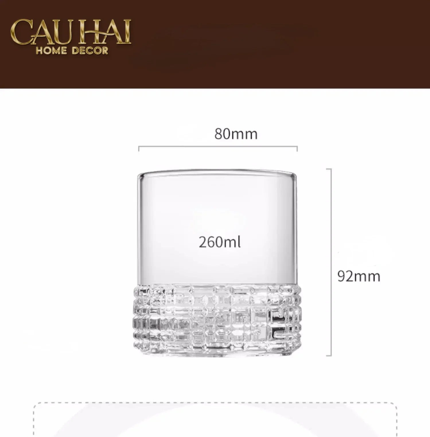 Set 2 Ly Thủy Tinh Éclat Scott Whisky Duo 260ml-CẬU HAI HOME DECOR