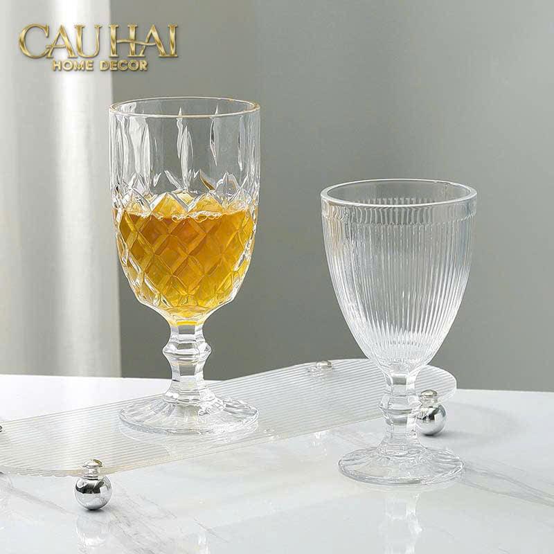 Set 2 Ly Thuỷ Tinh Timeless Goblet Four Elemental Divine Cristalleries Glasses 315ml-CẬU HAI HOME DECOR