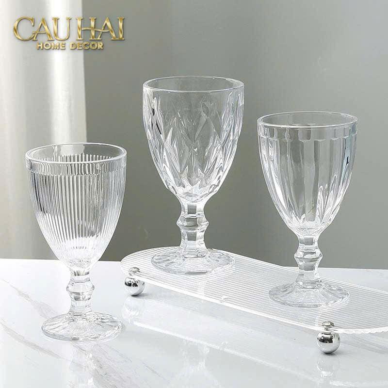 Set 2 Ly Thuỷ Tinh Timeless Goblet Four Elemental Divine Cristalleries Glasses 315ml-CẬU HAI HOME DECOR
