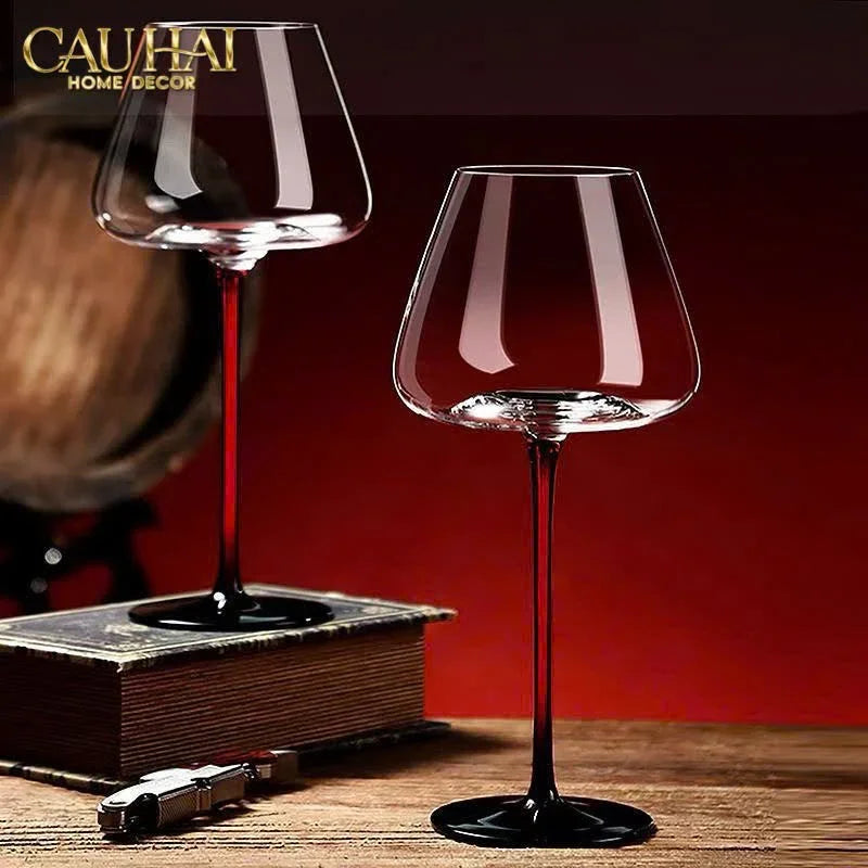 Set 2 Ly Thuỷ Tinh Vang Đỏ Vino Russo Burgundy - No Box 550ml 6x18-CẬU HAI HOME DECOR