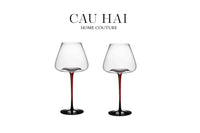 Set 2 Ly Thuỷ Tinh Vang Đỏ Vino Russo Burgundy - No Box 550ml 6x18-CẬU HAI HOME DECOR