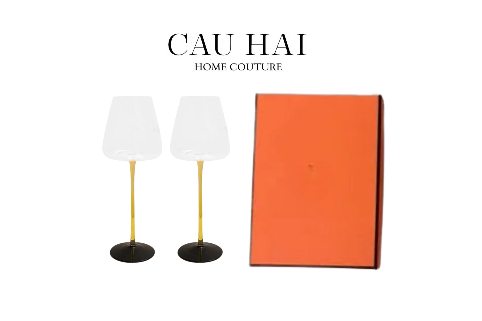 SET 2 LY VANG LUMIÈRE - FULL BOX SS24-CẬU HAI HOME DECOR