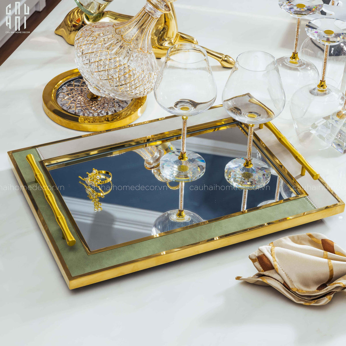 Set 2 Ly Vang Standford - Full Box-LY THỦY TINH-CẬU HAI HOME DECOR