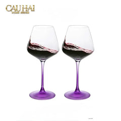 Set 2 Ly Vang Thuỷ Tinh 500ml - Pop Spectrum Chromatic Glassware-CẬU HAI HOME DECOR