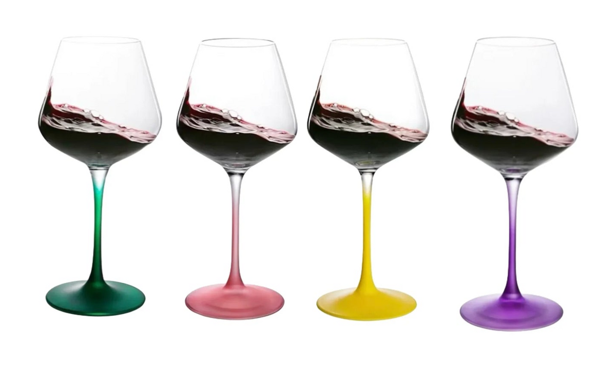 Set 2 Ly Vang Thuỷ Tinh 500ml - Pop Spectrum Chromatic Glassware