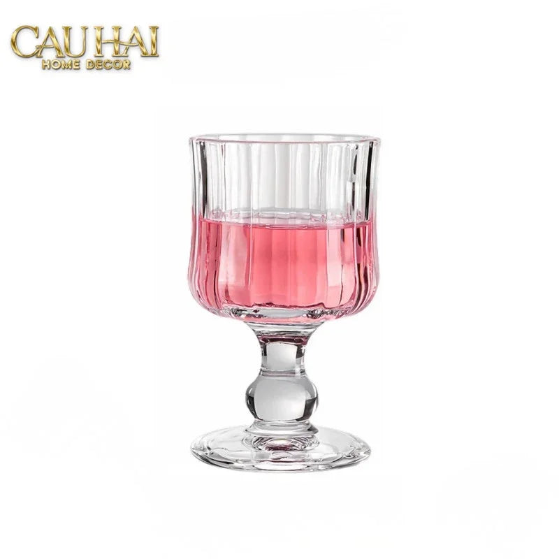 Set 2 Ly Whiskey Chân Cao Goblet Parisienne Charm Bistro Glasses 200Ml-CẬU HAI HOME DECOR