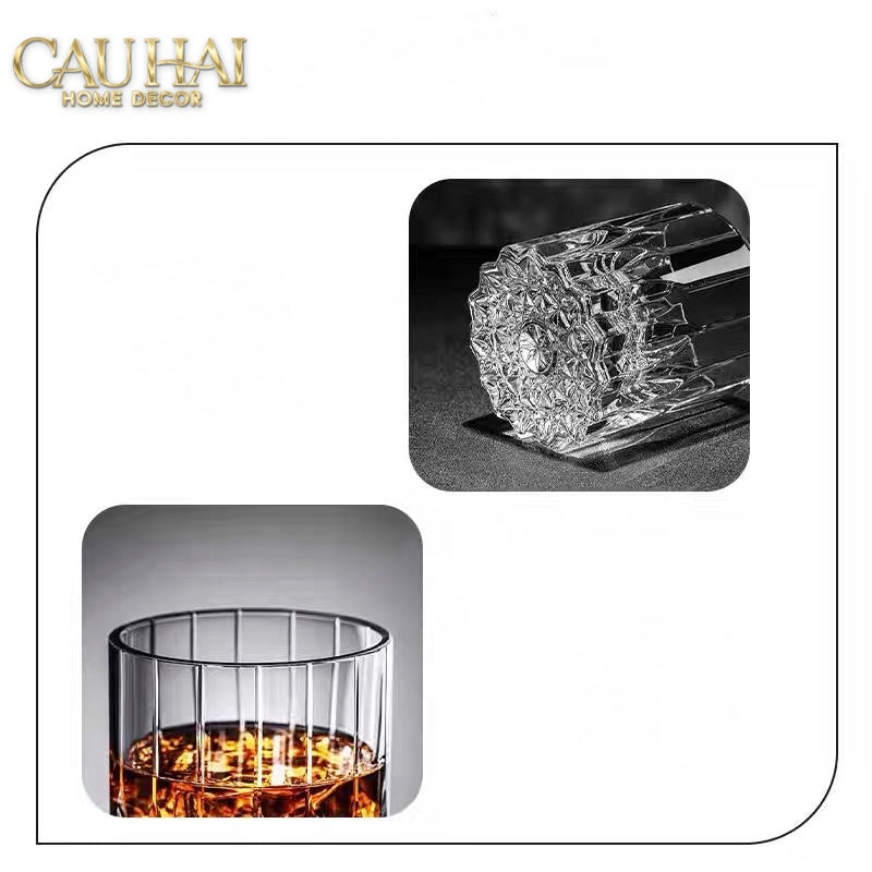 Set 2 Ly Whisky Pha Lê Cristalleries Westminster 220ml-LY THỦY TINH-CẬU HAI HOME DECOR-CẬU HAI HOME DECOR