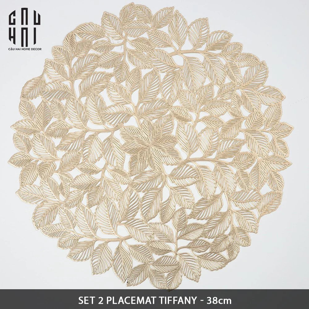 SET 2 MIẾNG LÓT BÀN ĂN TIFFANY - SET 2 PLACEMAT TIFFANY-CẬU HAI HOME DECOR