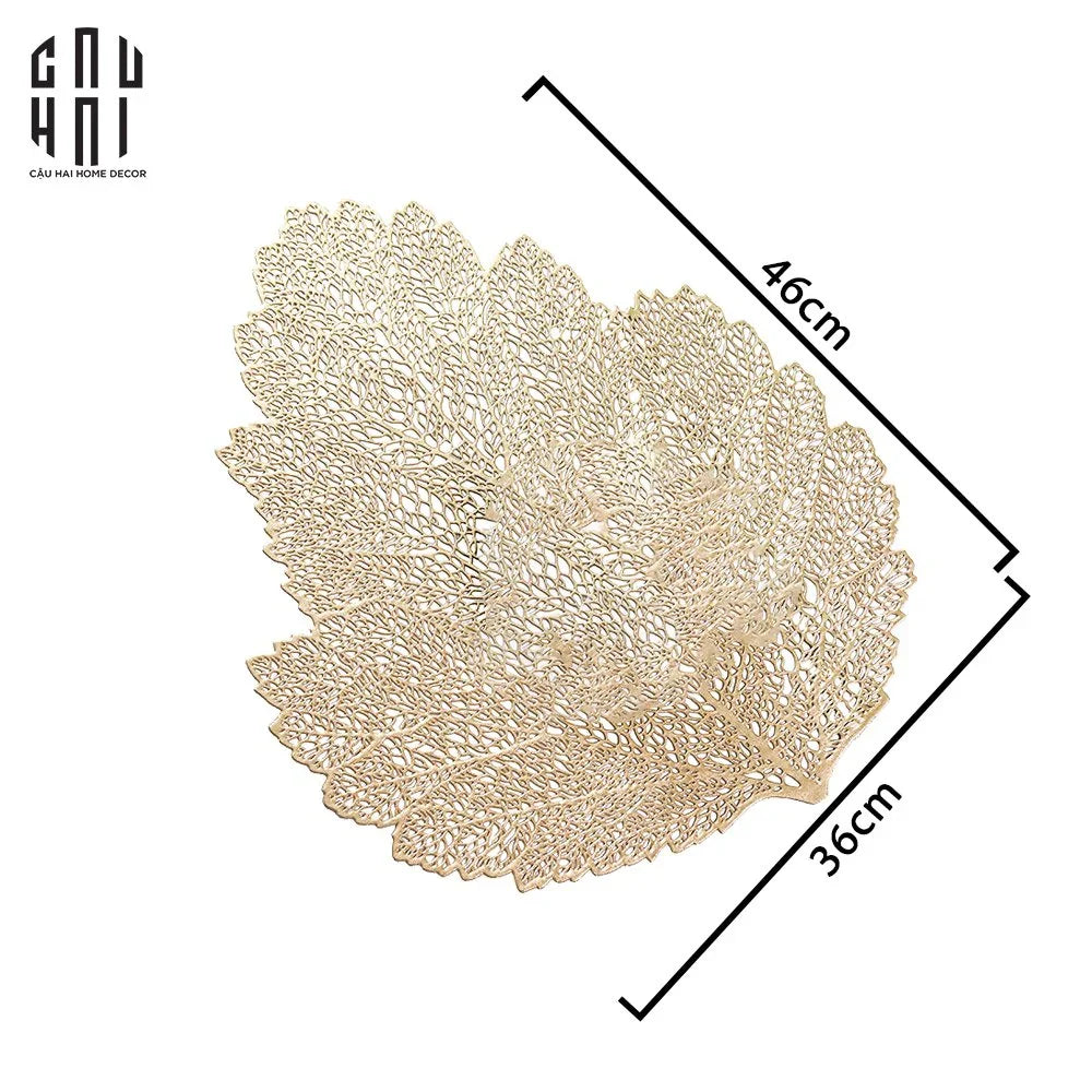 SET 2 MIẾNG LÓT - PLACEMAT LEAF PREMIUM-CẬU HAI HOME DECOR
