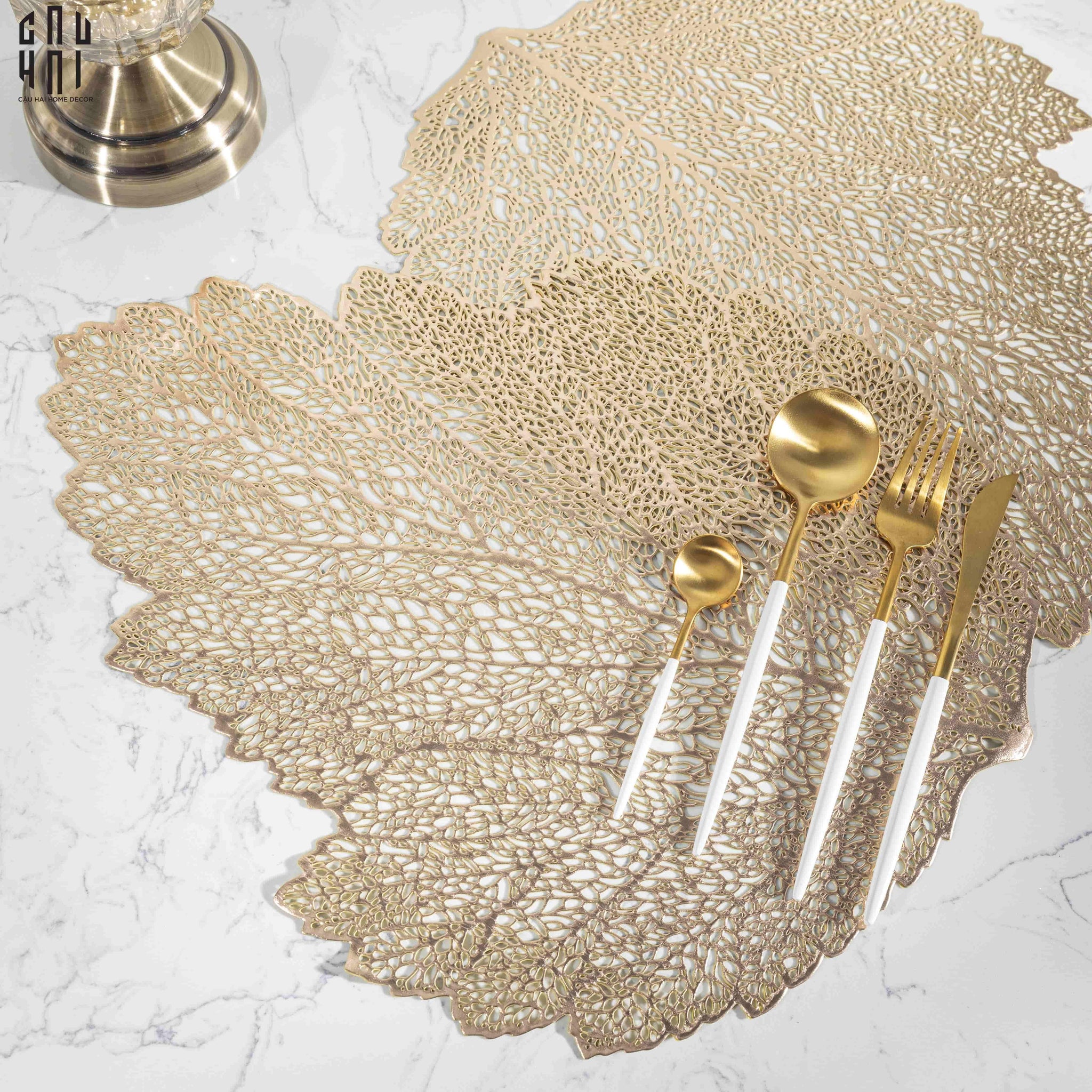 SET 2 MIẾNG LÓT - PLACEMAT LEAF PREMIUM-CẬU HAI HOME DECOR