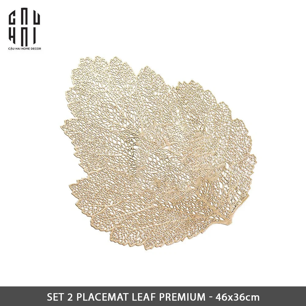 SET 2 MIẾNG LÓT - PLACEMAT LEAF PREMIUM-CẬU HAI HOME DECOR