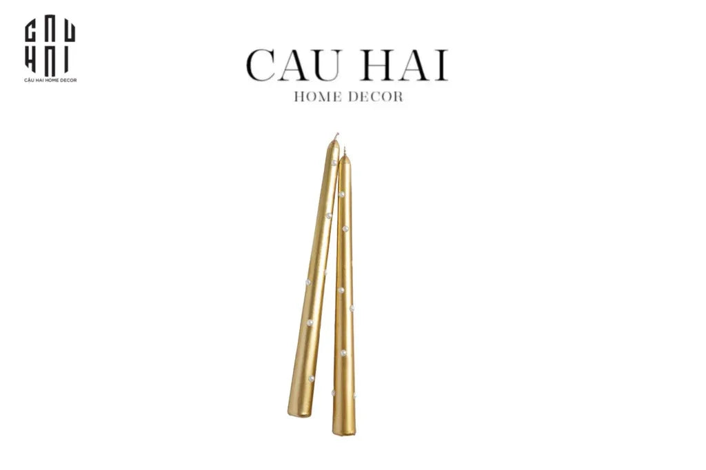 set-2-nen-trang-tri-golden-pearl-haute-candle-fw-25-cau-hai-home-decor - CẬU HAI HOME DECOR
