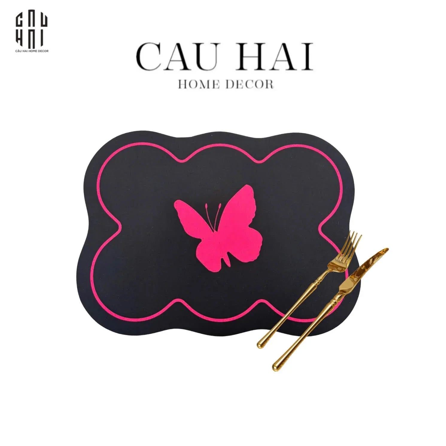 SET 2 TẮM LÓT BÀN ĂN MIDNIGHT FLUTTER-CẬU HAI HOME DECOR