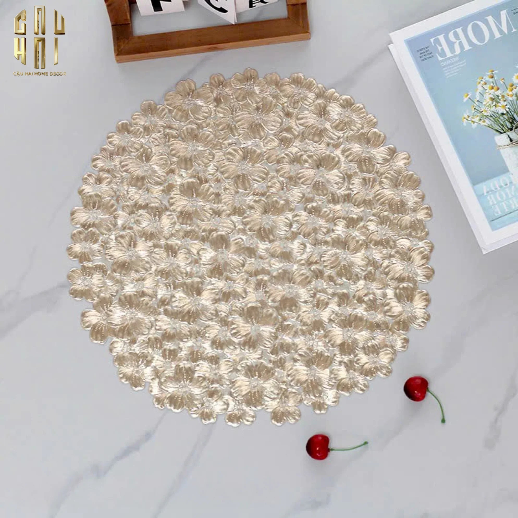 SET 2 TẤM LÓT BÀN ĂN - PLACEMAT BLOSSOM MIST-CẬU HAI HOME DECOR