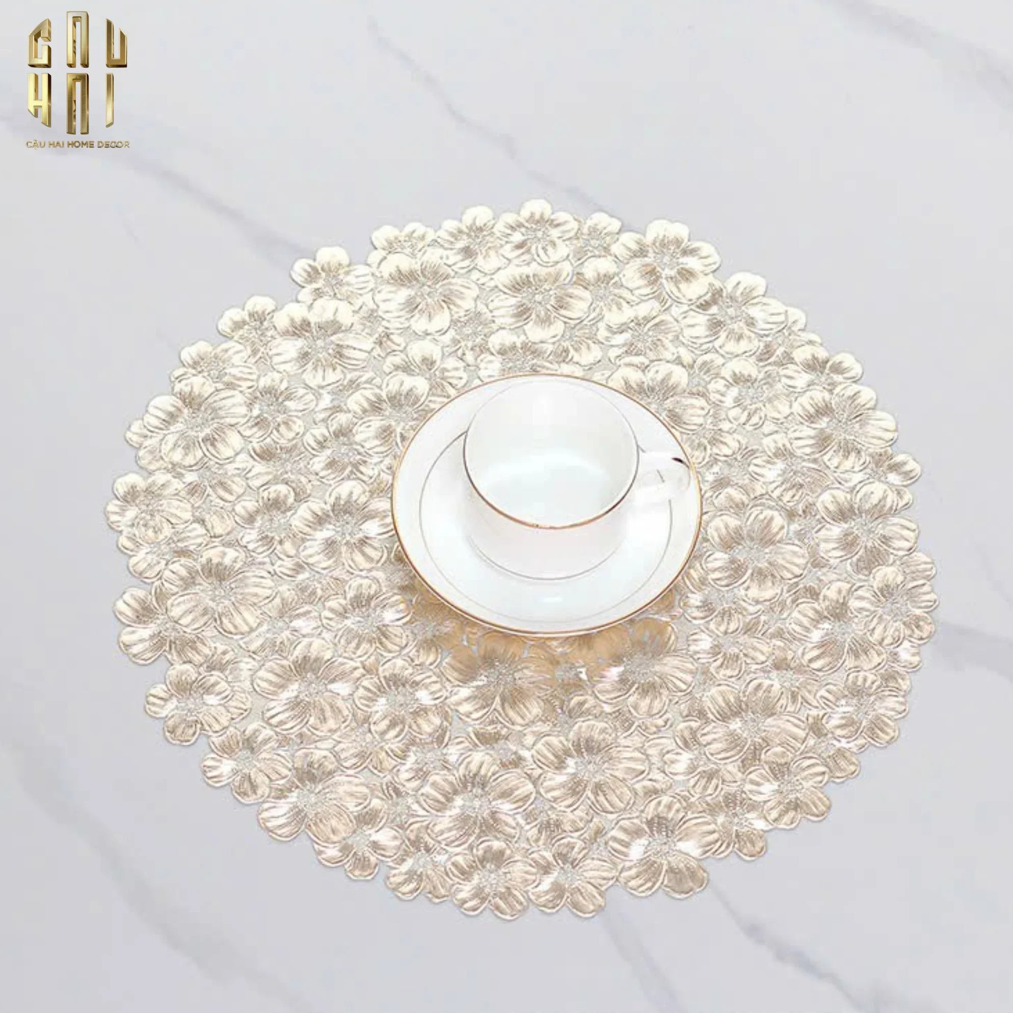 SET 2 TẤM LÓT BÀN ĂN - PLACEMAT BLOSSOM MIST-CẬU HAI HOME DECOR