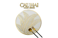 Set 2 Tấm Lót Bàn Ăn - Placemat Golden Banana Leaf D38-CẬU HAI HOME DECOR