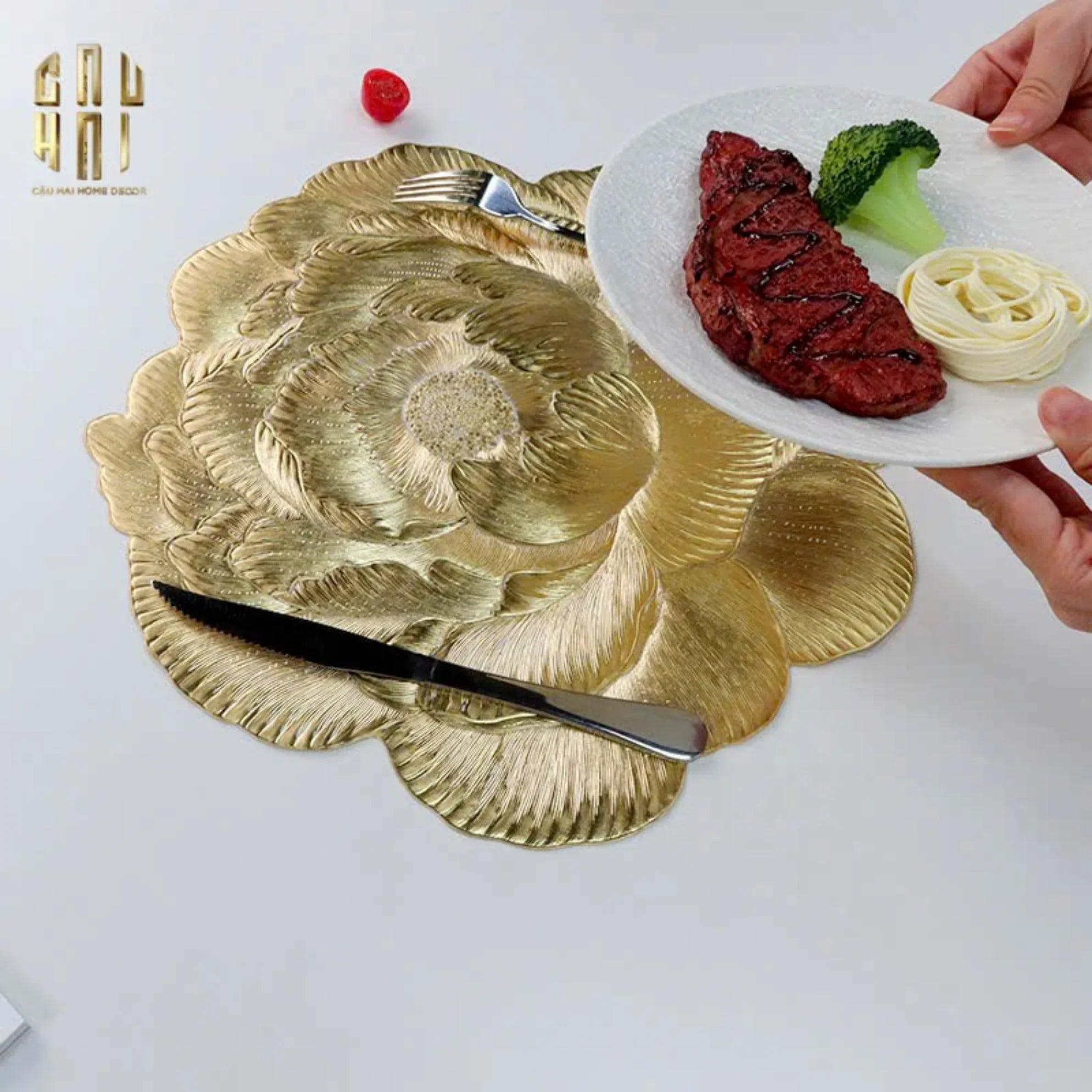 Set 2 Tấm Lót Bàn Ăn - Placemat Imperial Bloom-CẬU HAI HOME DECOR