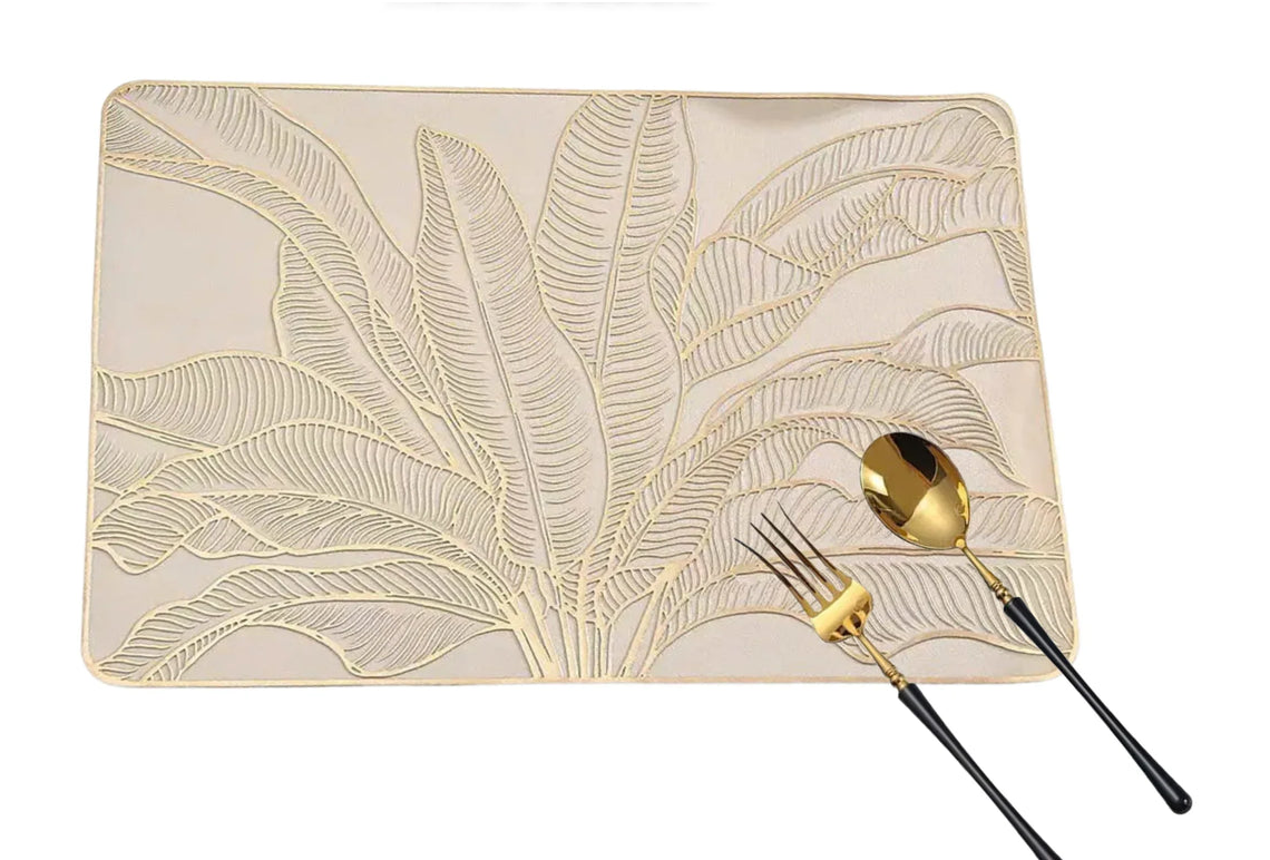 Set 2 Tấm Lót Bàn Ăn - Placemat Prosperity Palm