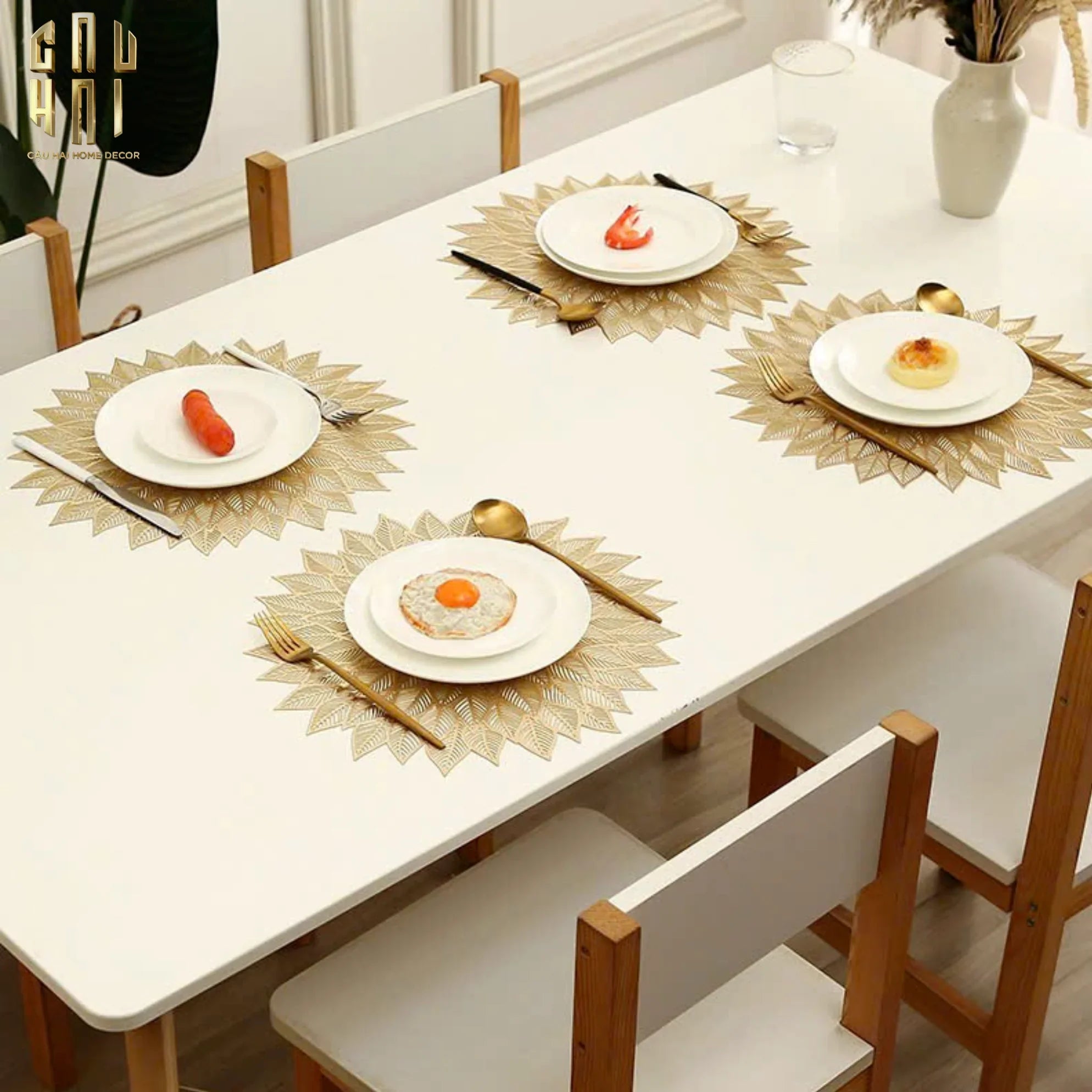 SET 2 TẤM LÓT BÀN ĂN - PLACEMAT REGAL PETALS-CẬU HAI HOME DECOR