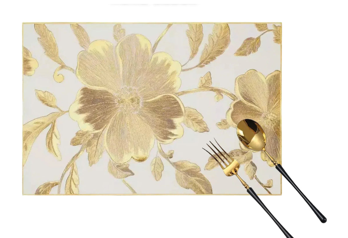 Set 2 Tấm Lót Bàn Ăn - Placemat Silent Golden Bloom