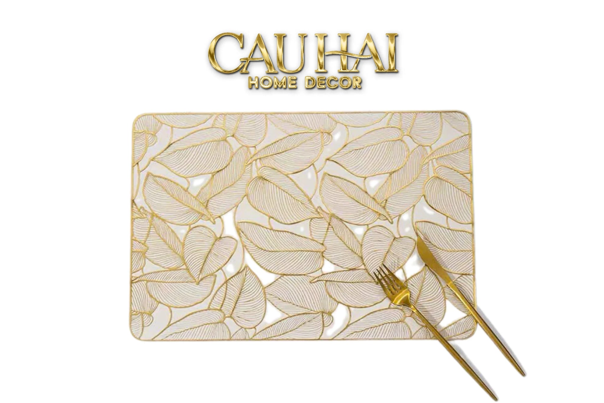 Set 2 Tấm Lót Bàn Ăn - Placemat Whispering Leaves-CẬU HAI HOME DECOR