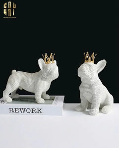 Set 2 Tượng Công Tước BullDog The Majestic Bull Duke-CẬU HAI HOME DECOR