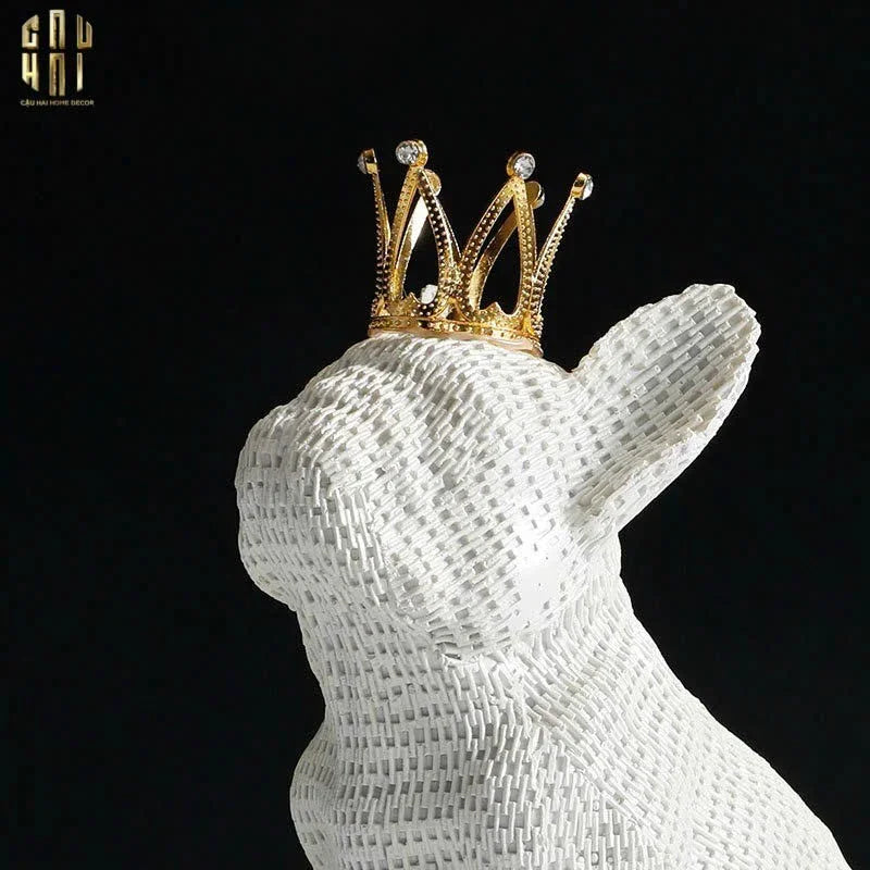 Set 2 Tượng Công Tước BullDog The Majestic Bull Duke-CẬU HAI HOME DECOR