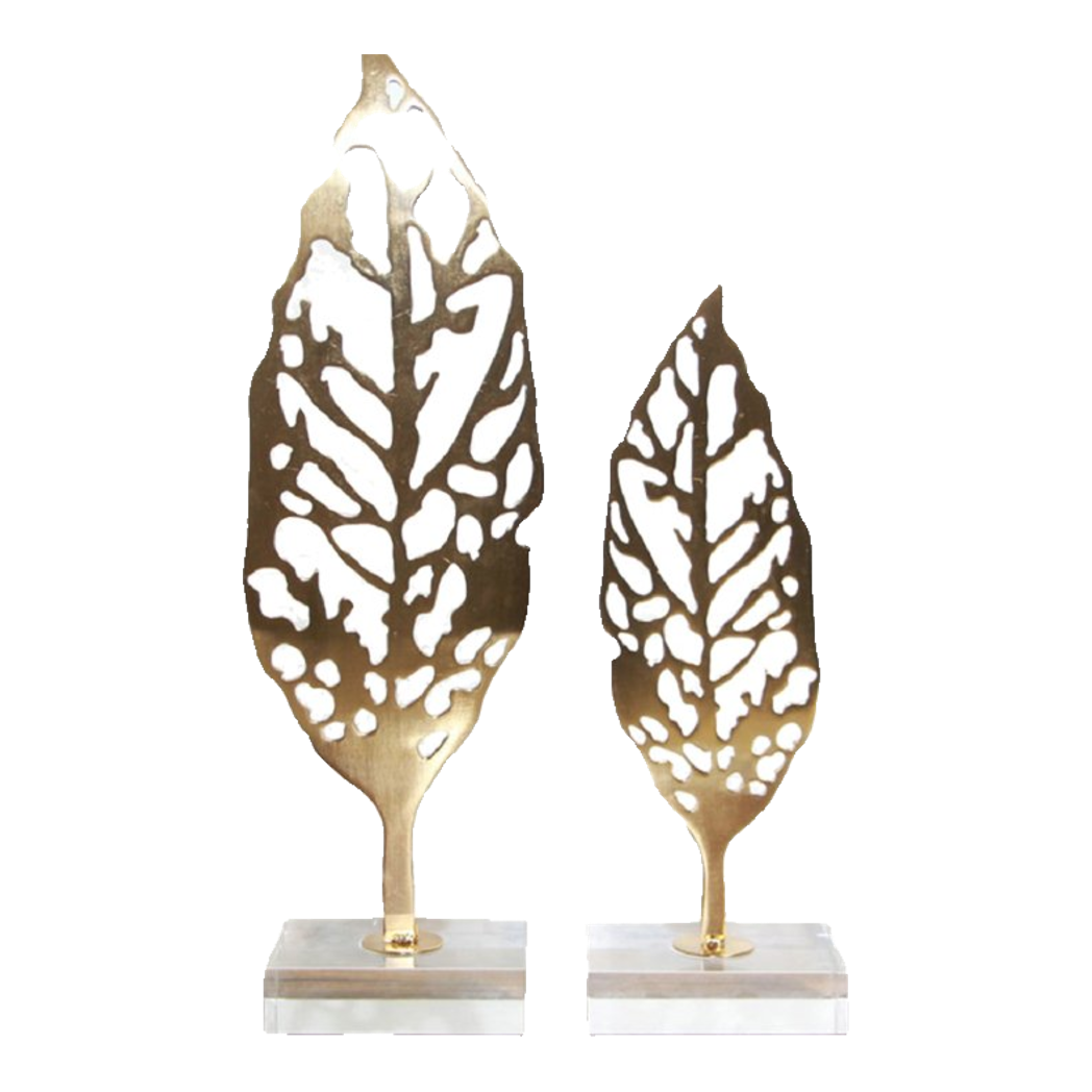 Set 2 Tượng Golden Leaves Ss22